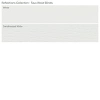 Colecție De Reflecții Personalizate, Jaluzele Din Lemn Fau Fără Fir De 2, Alb, 1 2 Lățime 48 Lungime