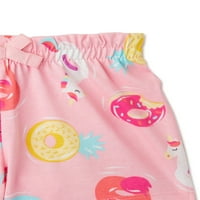 Garanimals Baby fete Paperbag talie pantaloni scurți Set, 2-Pack, dimensiuni 0M-24M
