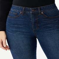 Sofia Jeans femei roz curbați mare creștere panoul lateral Blugi Skinny
