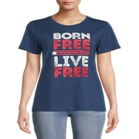 Mod de a sărbători tricou gratuit născut pentru femei