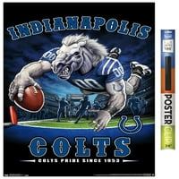 Indianapolis Colts-Poster de perete pentru zona de capăt cu știfturi, 14.725 22.375