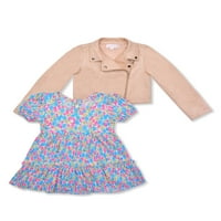 Set de rochii și jachete Nannette Toddler Girl, dimensiuni 2T-4T
