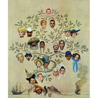 Marmont Hill arborele genealogic de Norman Rockwell pictură imprimată pe pânză