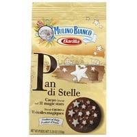 Mulino Bianco Barilla Pan di Stelle biscuiți de Cacao și stele magice, 5. oz