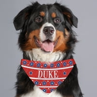 Husă personalizată pentru Guler bandană pentru câini Stars and Stripes