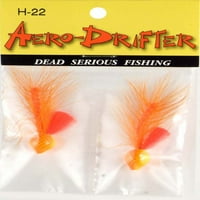 Aerojig Company Hackle seria Aero Drifter, Dimensiune 10, Roșu portocaliu, 2pc