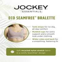 Jockey Essentials femei Eco Seamfree spate netezirea Bralette, Dimensiuni S-3XL