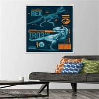 Jurassic World: Fallen Kingdom-Poster de perete T-Re cu cadru Magnetic, 22.375 34