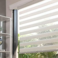 Zebra Roller Shade Window Zebra Blind Light Filtering Basic Natural, 29 W 72 H
