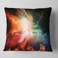 Nebuloase colorate Designart - pernă contemporană-16x16