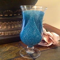 Dainty ' s Stemware Hurricane Cocktail Glass Set Albastru deschis de 4