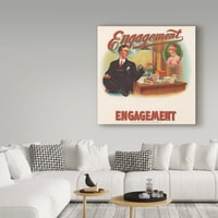Marcă comercială Fine Art 'Engagement' Canvas Art by Art of the Cigar