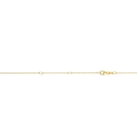14k aur galben 16-18in extensibil rotund Cablu lanț cu incuietoare homar
