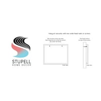 Stupell Industries cerneală picurare pensulă plată accidente vasculare cerebrale Design Industrial modern pictură Gri încadrată