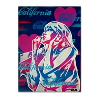 Marcă comercială Fine Art 'California Love 2' Canvas Art de Abstract Graffiti