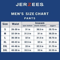 Pantaloni de trening Jerzees pentru bărbați și bărbați mari, cu fund deschis, până la dimensiunea 3XL
